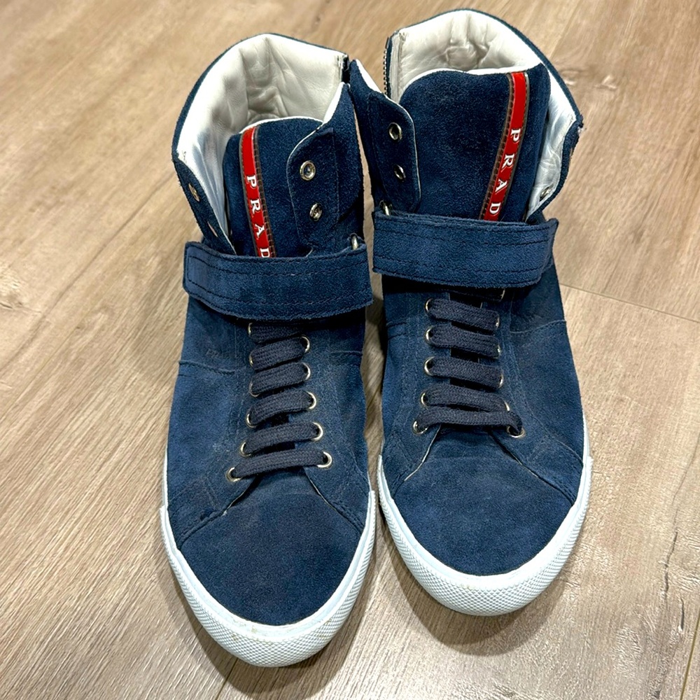 Prada high top sneakers